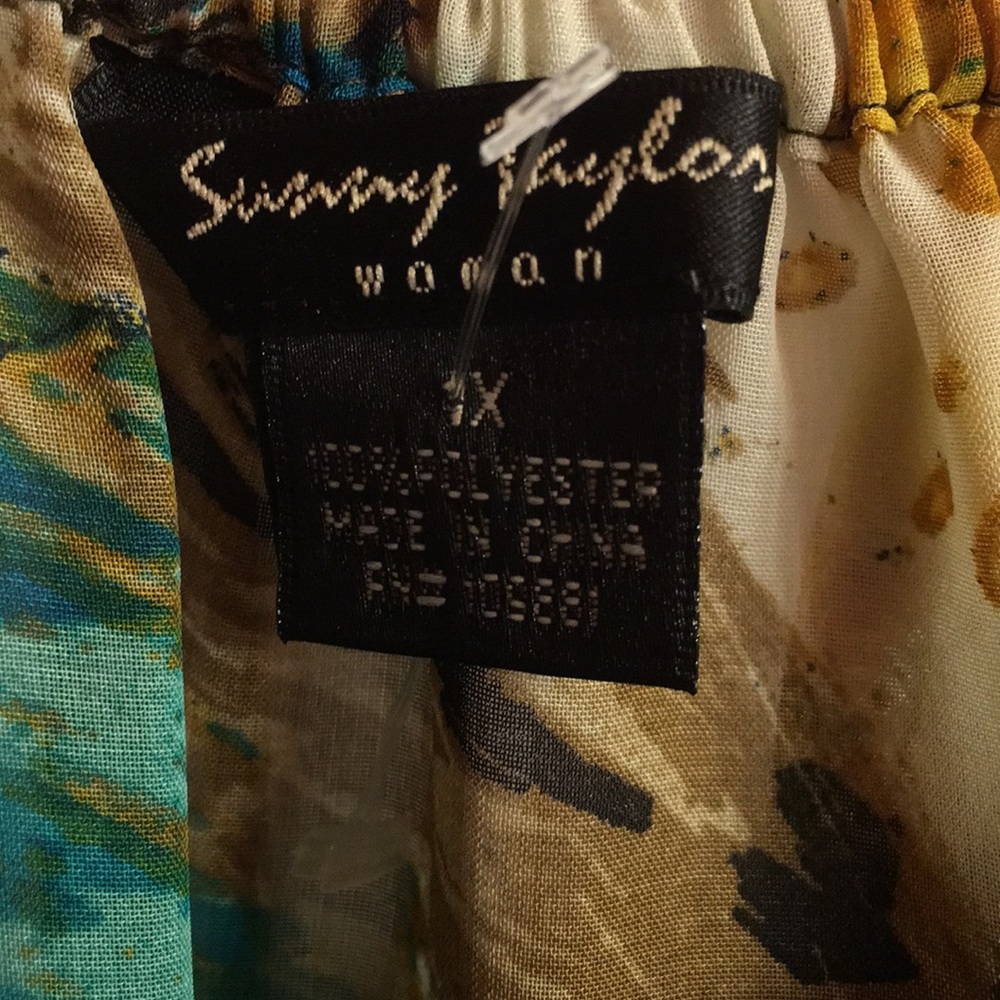 Butterfly flutter sleeve blouse 1x more like 26/28 - Picture 4 of 5
